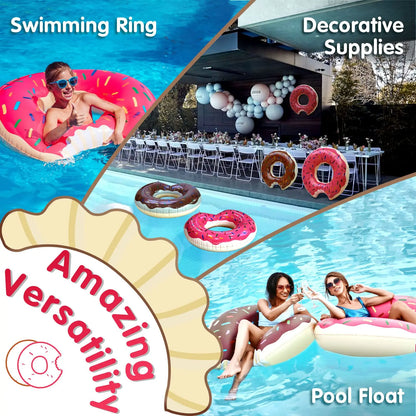 Inflatable Swim Rings Summer Swimming Pool Float Ring Beach Floatie