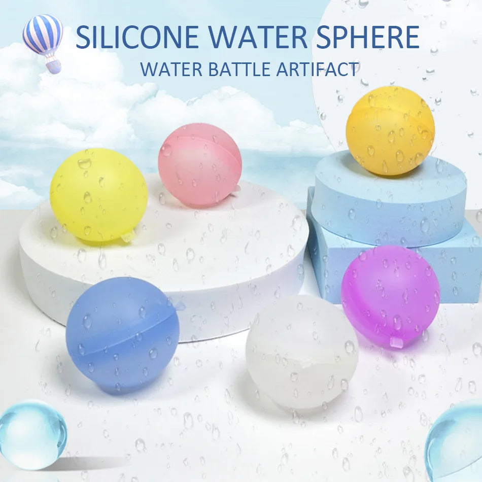 New Reusable Water Balloons Refillable Water Balloon Quick Fill Self