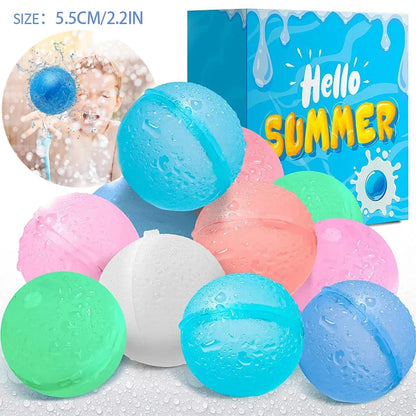 New Reusable Water Balloons Refillable Water Balloon Quick Fill Self