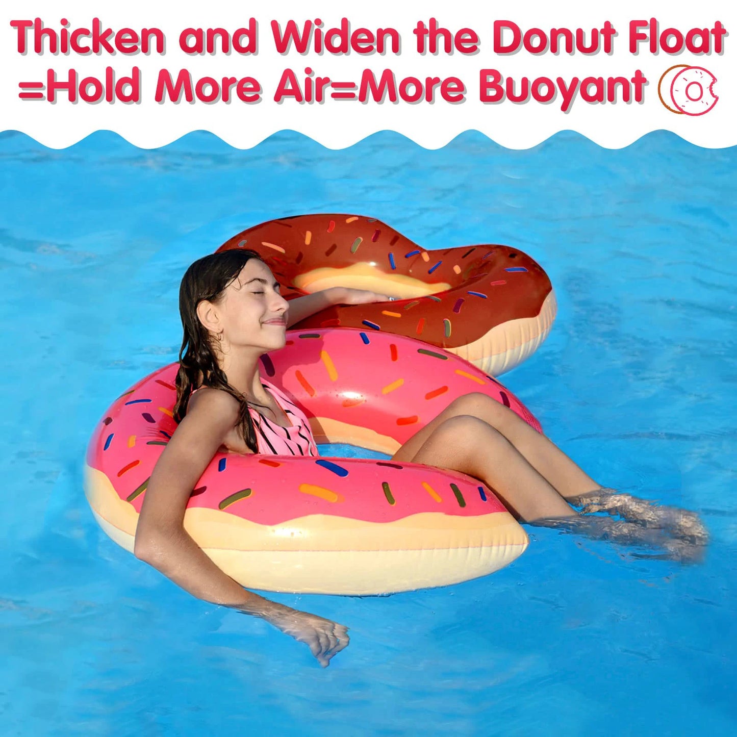 Inflatable Swim Rings Summer Swimming Pool Float Ring Beach Floatie