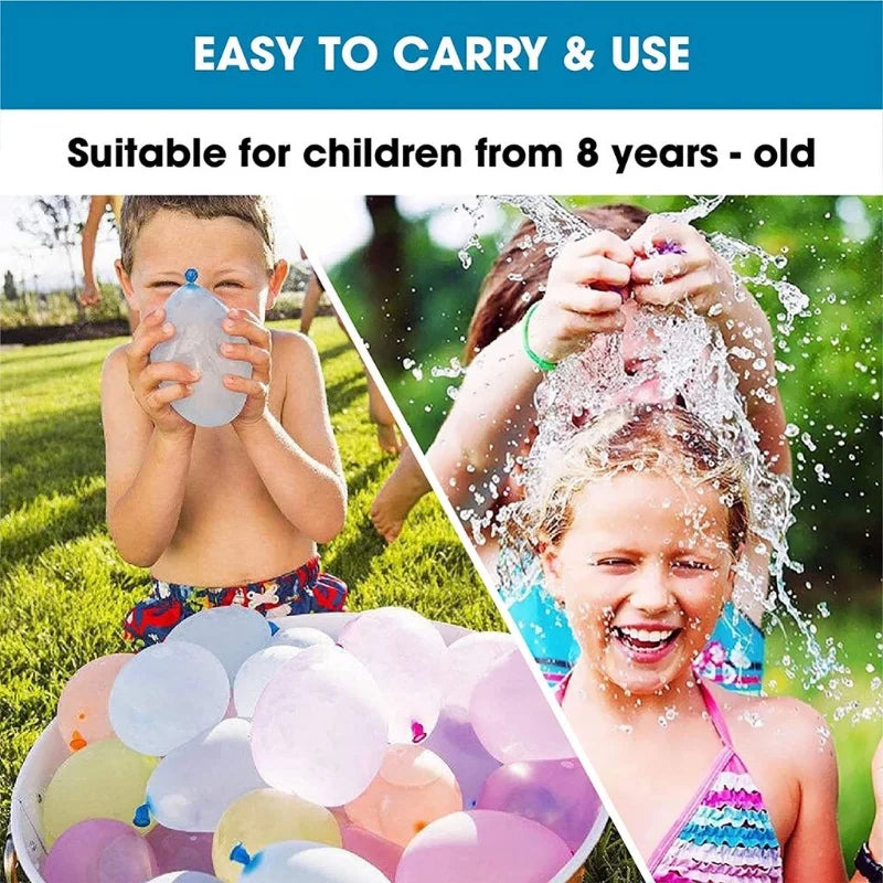Summer Water Bombs: 111pcs Fast Fill Water Balloons for Pool Party,