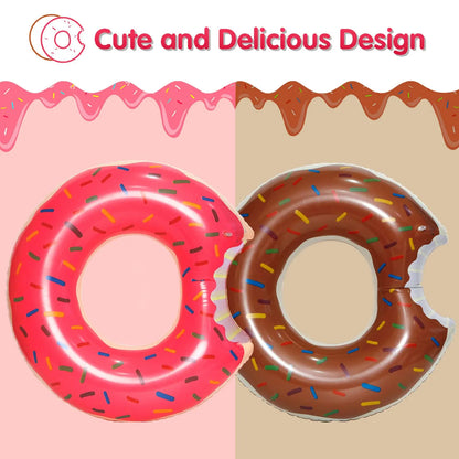 Inflatable Swim Rings Summer Swimming Pool Float Ring Beach Floatie