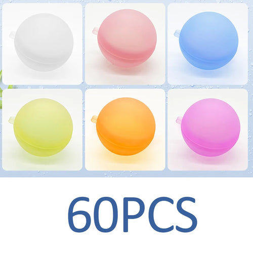 New Reusable Water Balloons Refillable Water Balloon Quick Fill Self