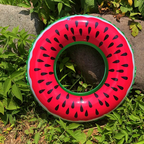 Inflatable Buoy Pool Float Pineapple Watermelon Swimming Ring for